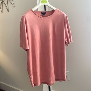Pink suede forever 21  shirt only worn twice!